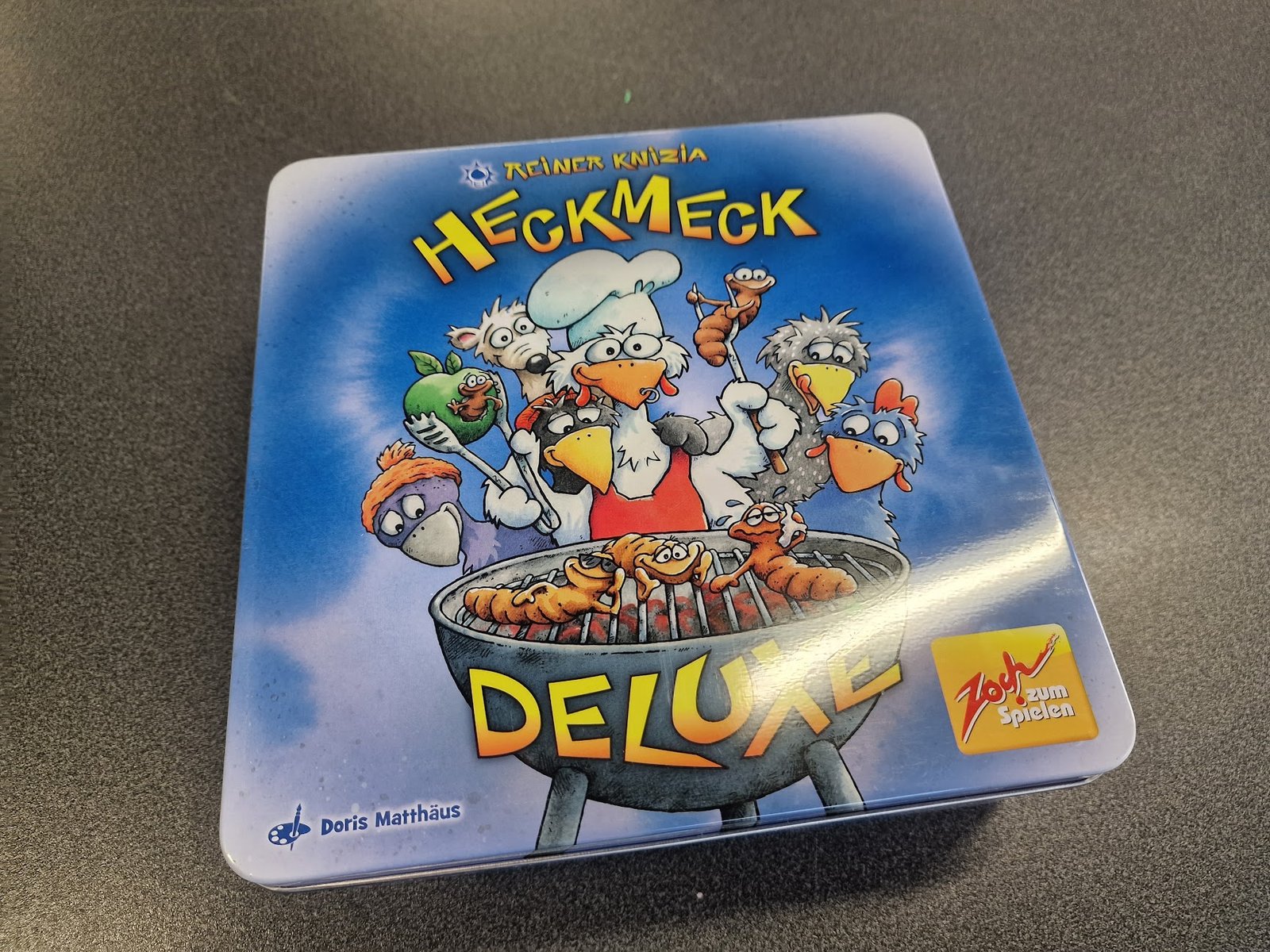 Zoch Heckmeck Deluxe – Juego De Dados En Caja Metálica Con Extrawurm Y Manzana Extra