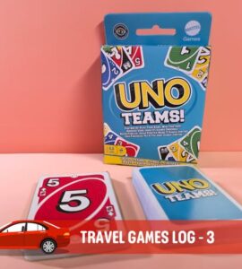 uno teams with cards laid out on a punk background