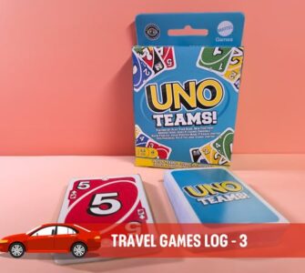 uno teams with cards laid out on a punk background