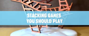 Close-up of a creative stacking game featuring colorful wooden ladders on a white base, promoting fun and skill-building activities. Ideal for family game nights and engaging gameplay.