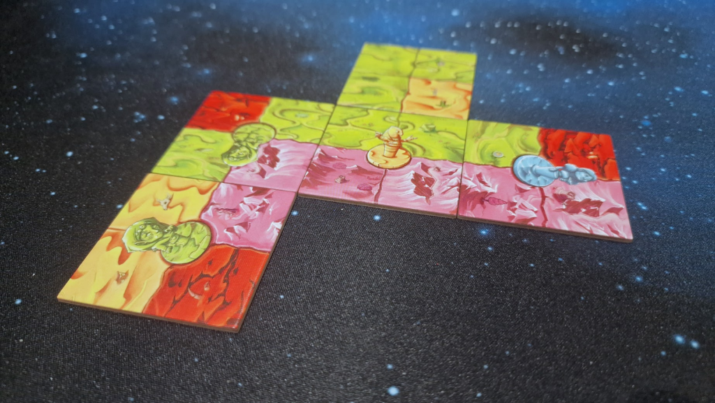 Personal map tiles being laid