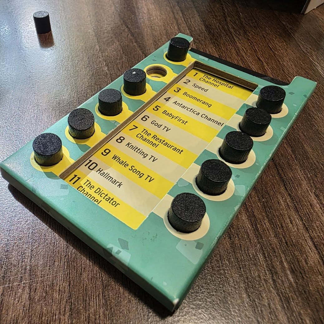 May be an image of children's toy, chess and text that says "2 2 Speed Chann Chappospnta TheHospital 3 4 5 6 7 God God GodTV TheRestaurant τν BabyFirst Antarctica Boomerang Channel 8 The 9 anneldurant Restaurant 10 Whale KnittingTV Knitting Channel annel TV 11 The Channel Dictator Dictator Hallmark Hallmark Song τν"