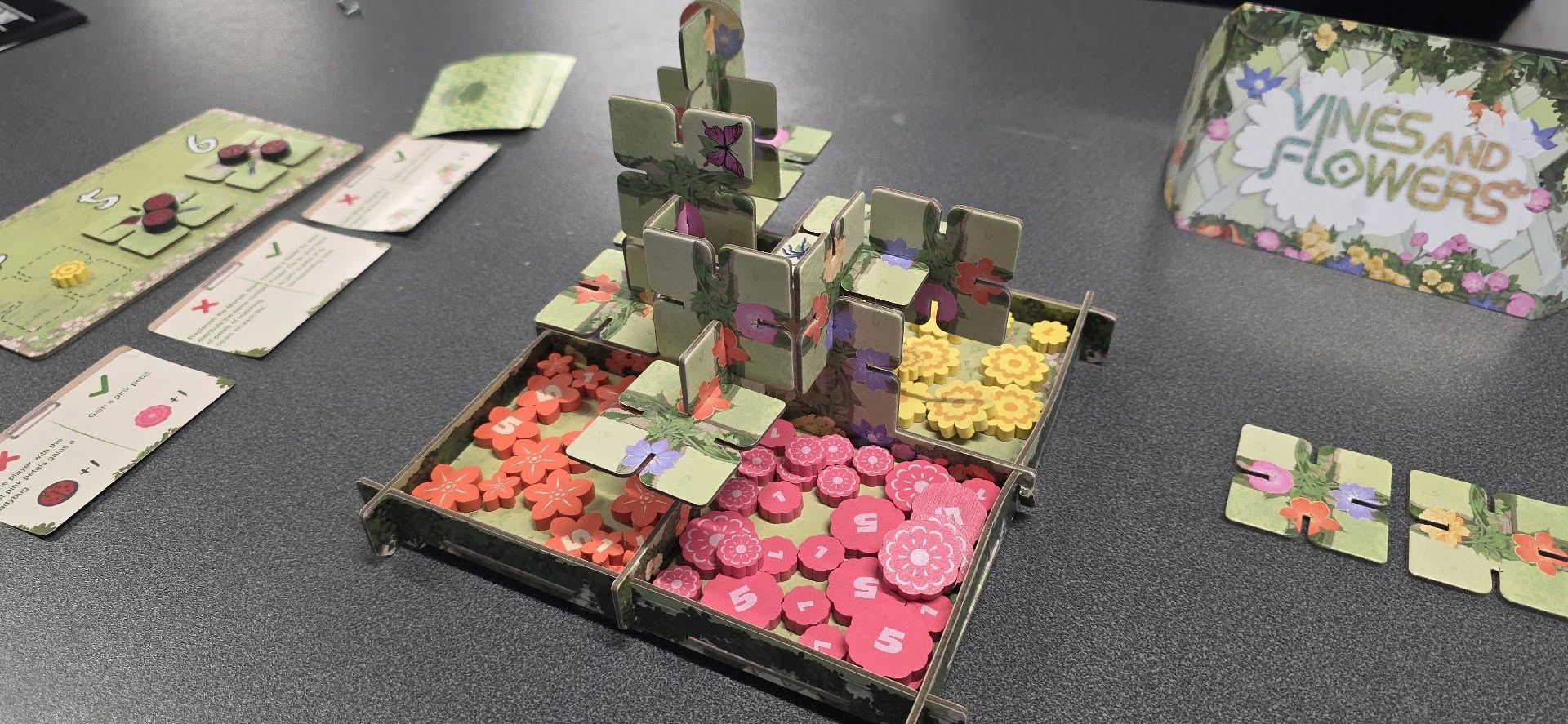 May be an image of text that says "N 1 VINESAND VINES FLOWERS® AÑD ESL"