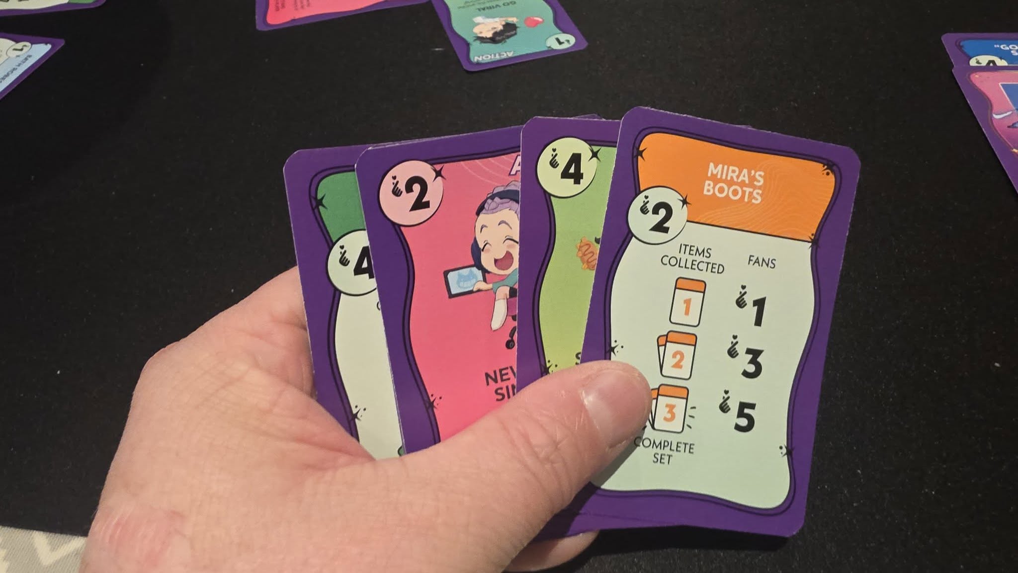 May be an image of ‎text that says "‎NOWSN سم 4 2 MIRA'S 2 BOOTS COLLECTED ITEMS FANS 1 ở1 3 3 と 5 5 NE SI 2 3 OMPLETE SET‎"‎