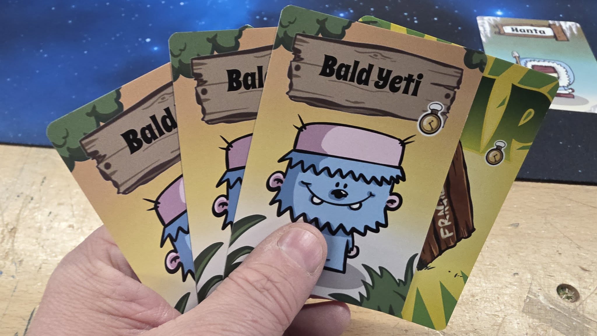 May be an image of text that says "Hanta a Bal -O Bald Baldyeti 85 とむ"