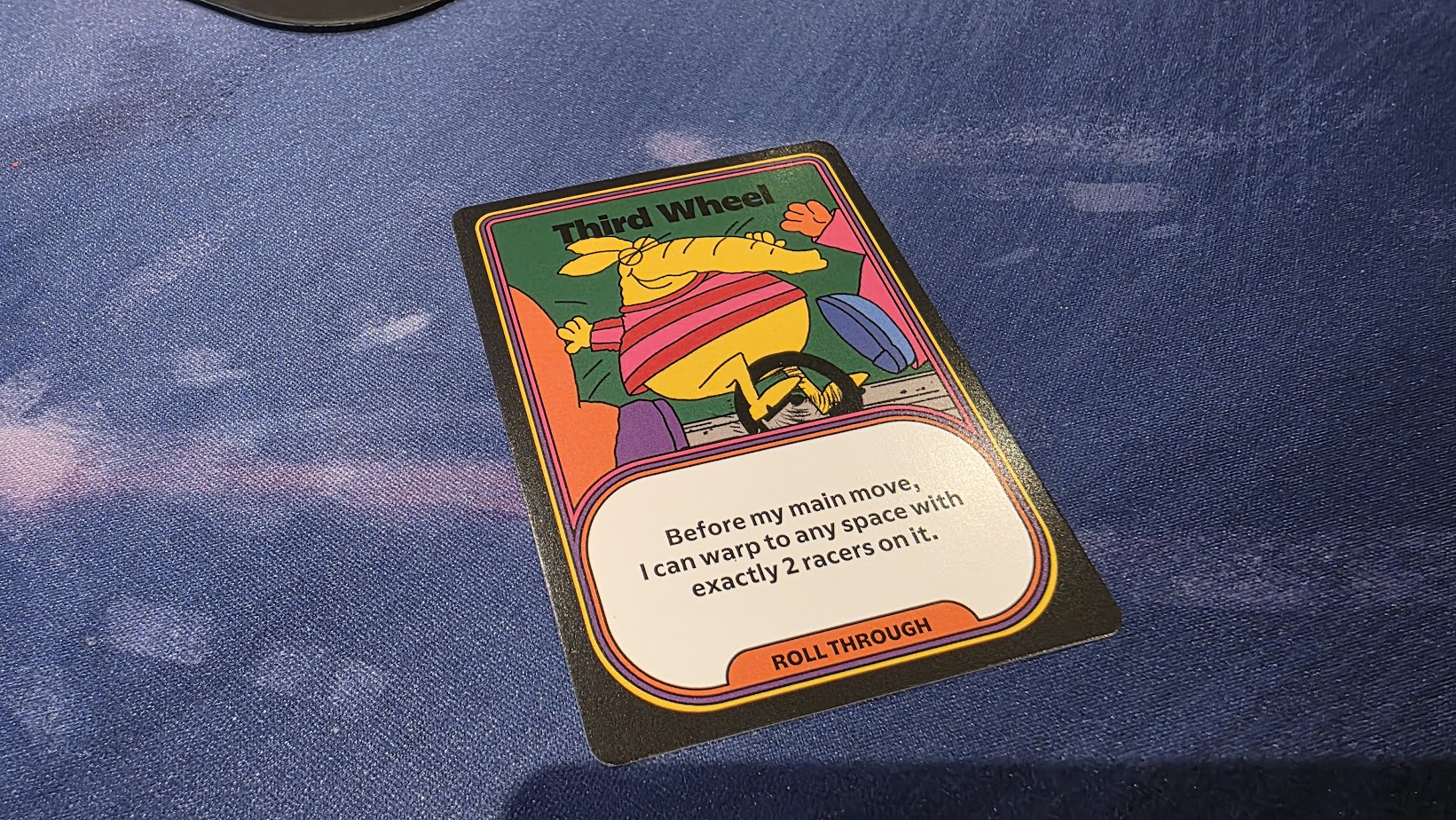 May be an image of book of matches, lighter and text that says "茶 move, with Before my mainmove, space exactly2racersonit, spacewith it. warp exactly 2 racers onit. to any main I Ican ROLLTHROUGH ROLLTHROUGH"