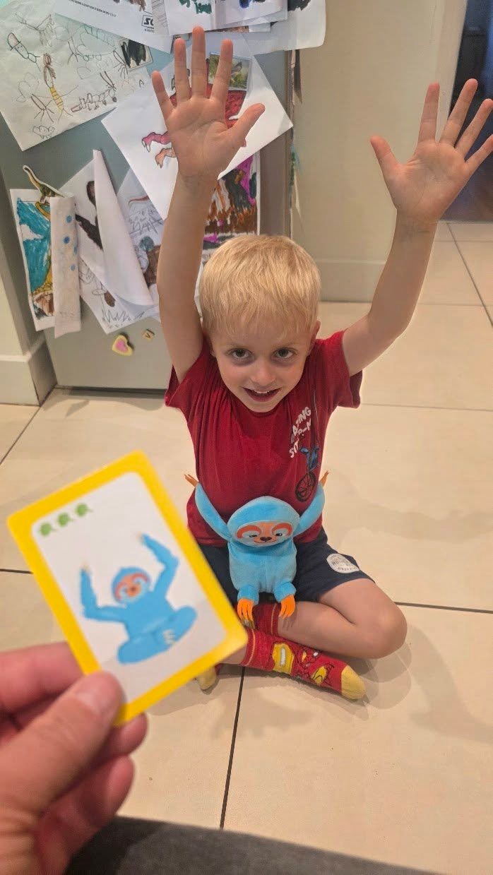 May be an image of child and text